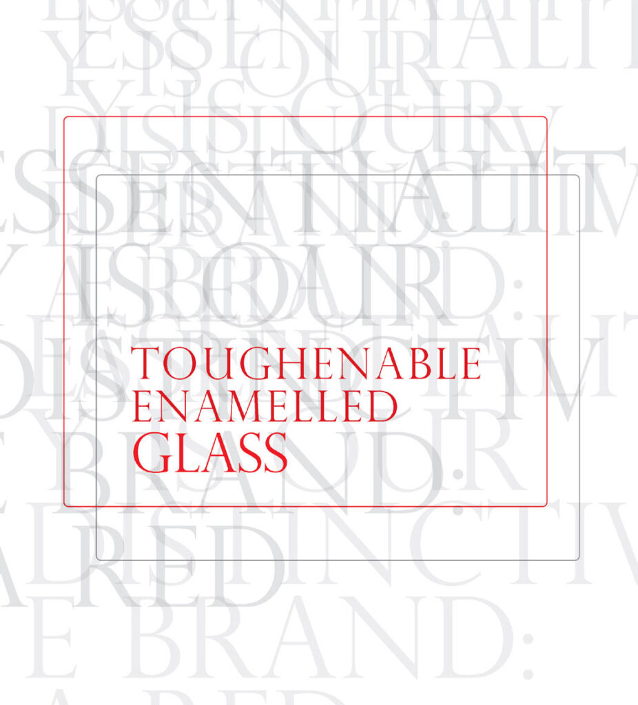 Toughenable Enamelled Glass